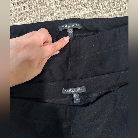 Eileen Fisher Classic Black Leggings set - Picture 4 of 4
